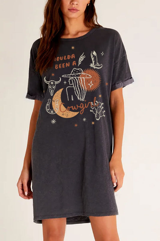 Shoulda Been A Cowgirl Graphic Dress