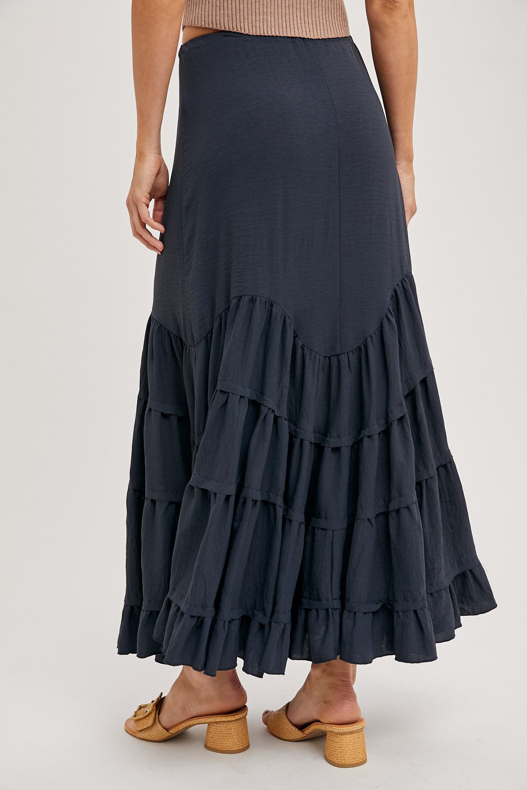 Gypsy Free Ruffled Maxi Skirt