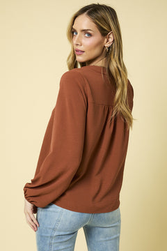 Happy Anywhere V-Neck Top