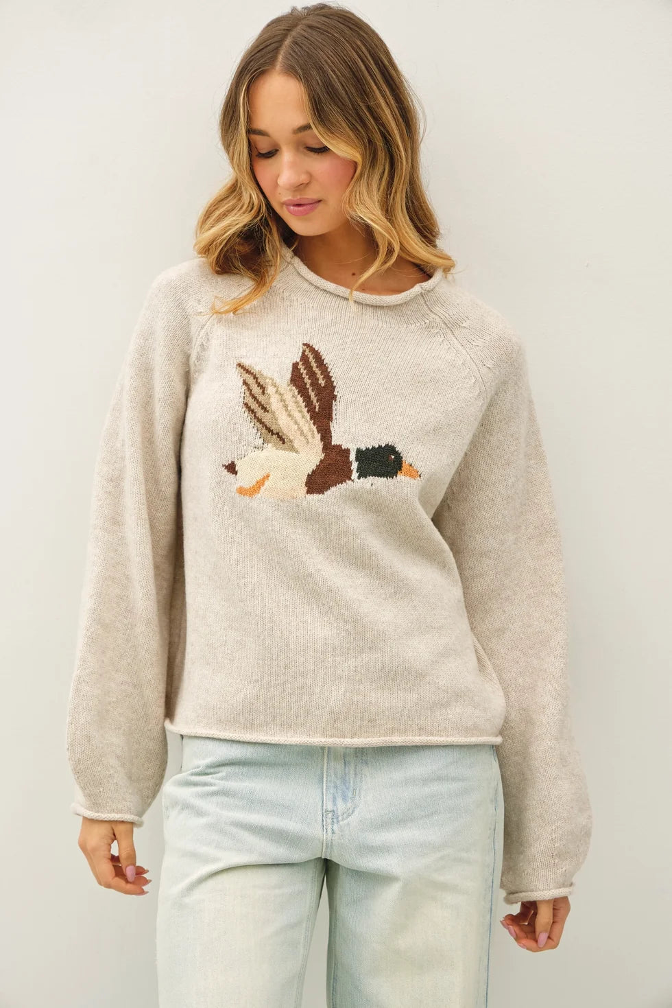 Duck Graphic Knit Sweater