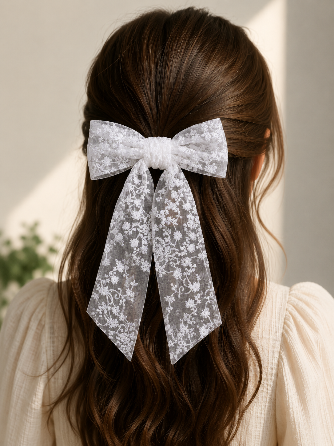 Organza Bow Hair Clip