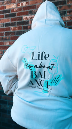 Life Is About Balance Graphic Hoodie