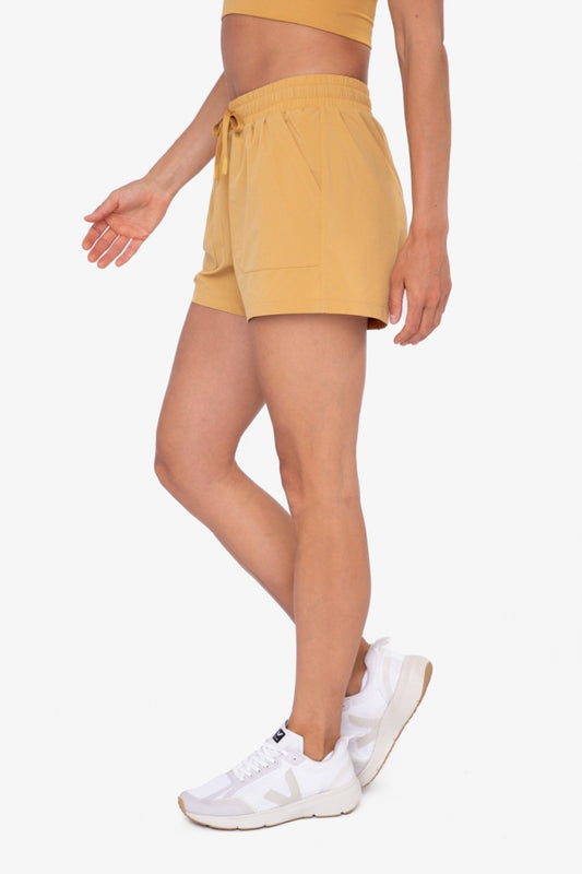 Athleisure Shorts with Drawstring.