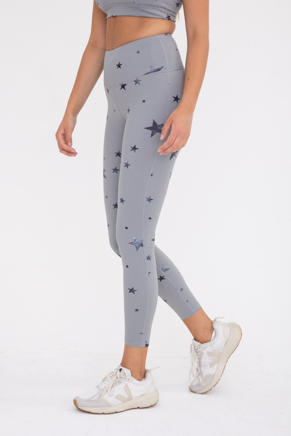 Marbled Stars High-Waist Leggings.
