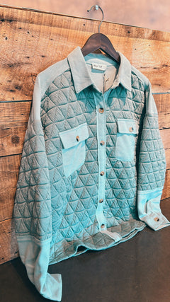 Elevated Composure Oversized Quilted Shacket