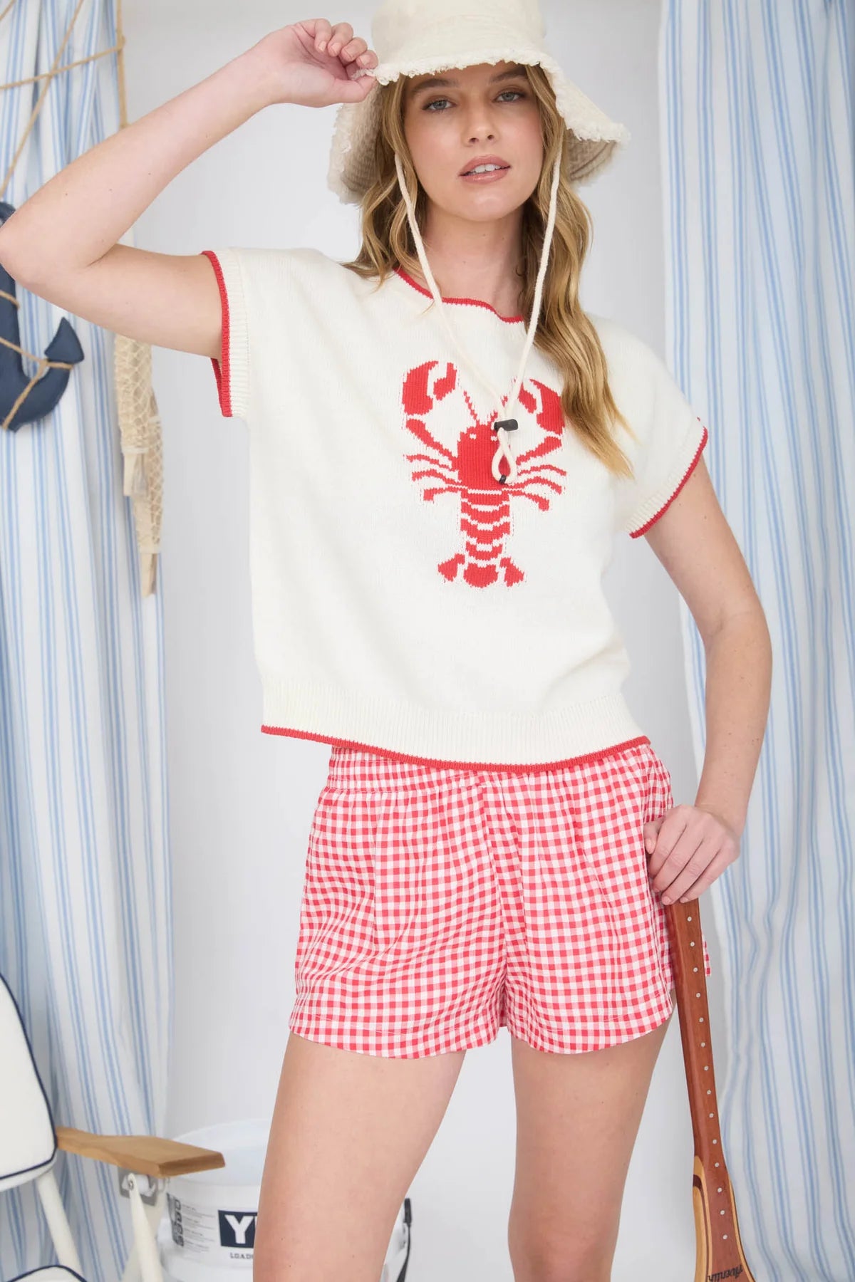 Coastal Lobster Knit Sweater