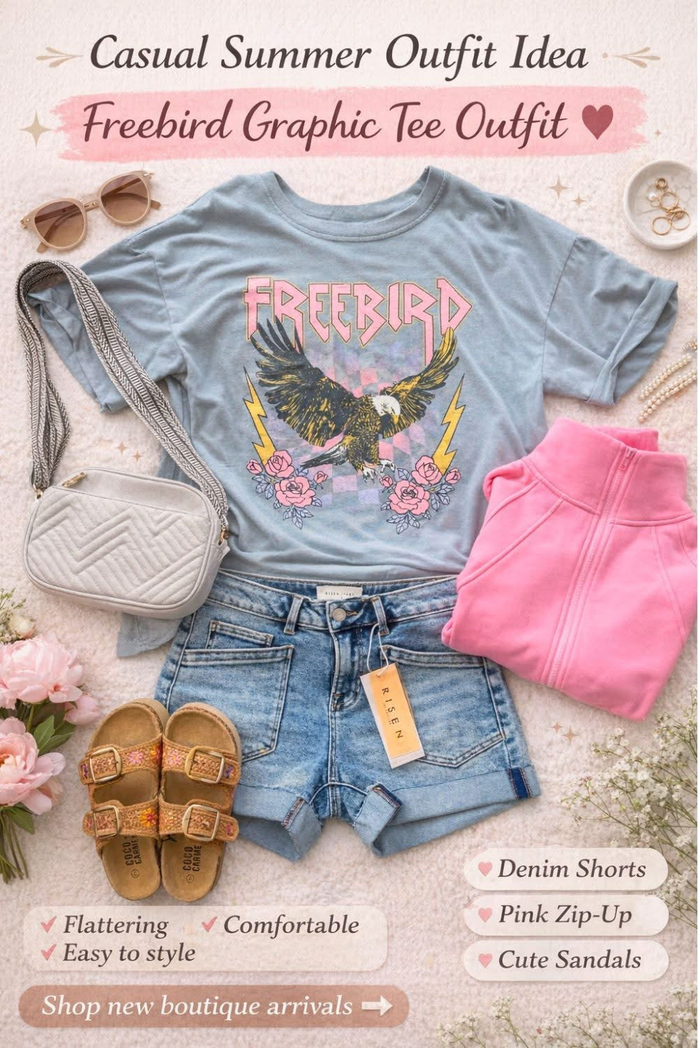 Free Bird Eagle Graphic Tee
