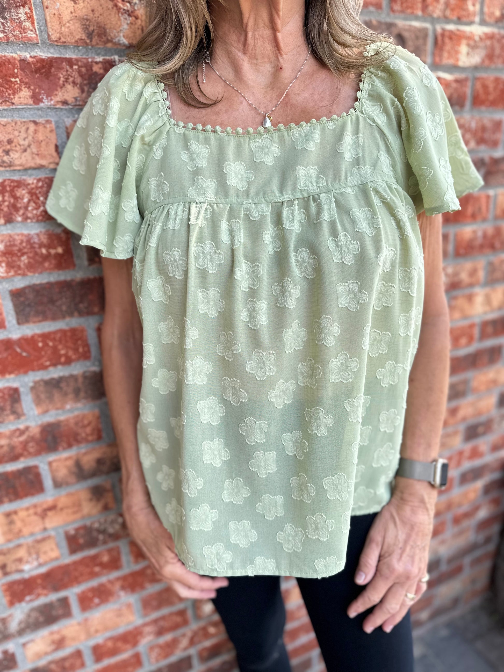 Frill & Flora Woven Blouse Top.
