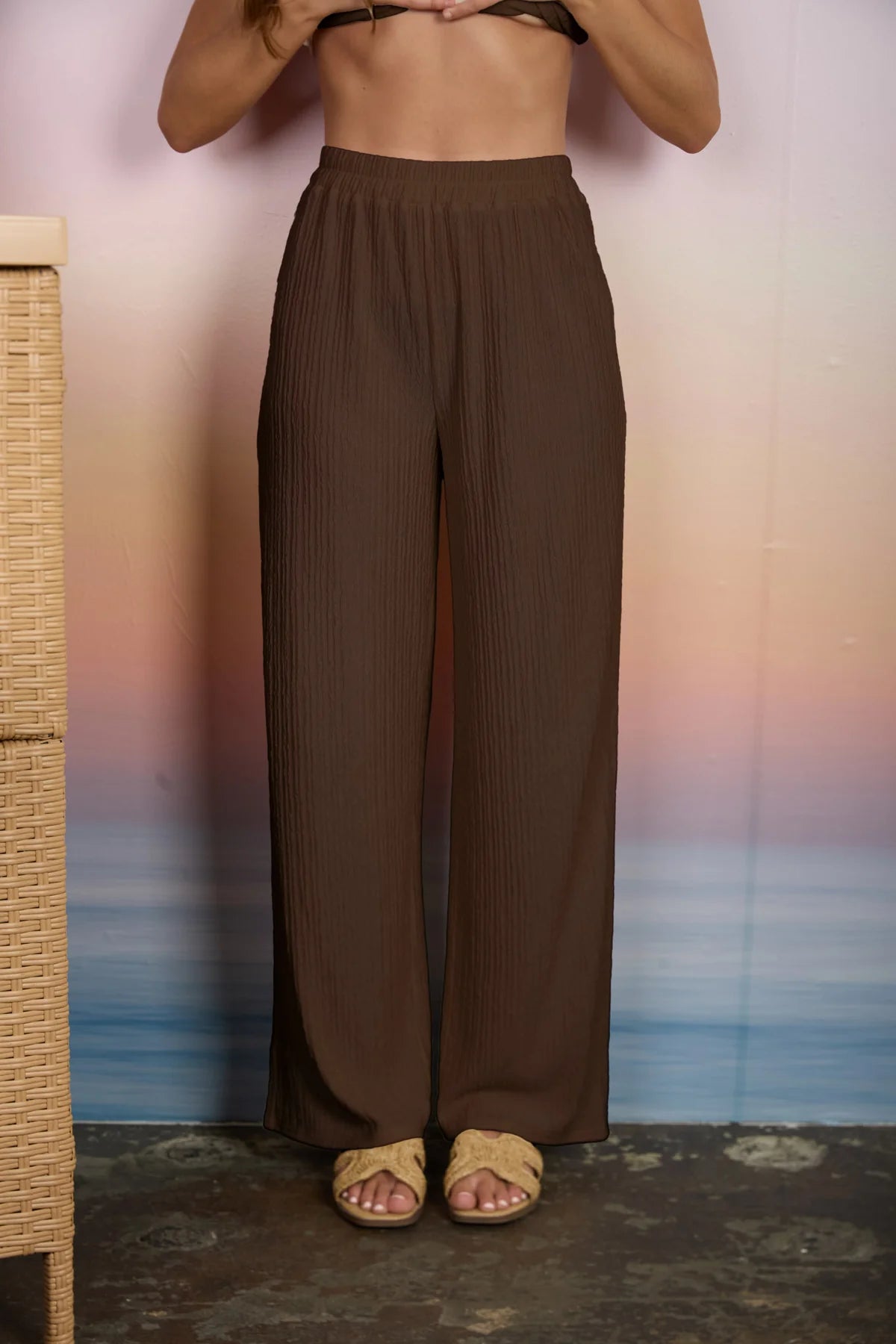Textured Knit Lounge Pants