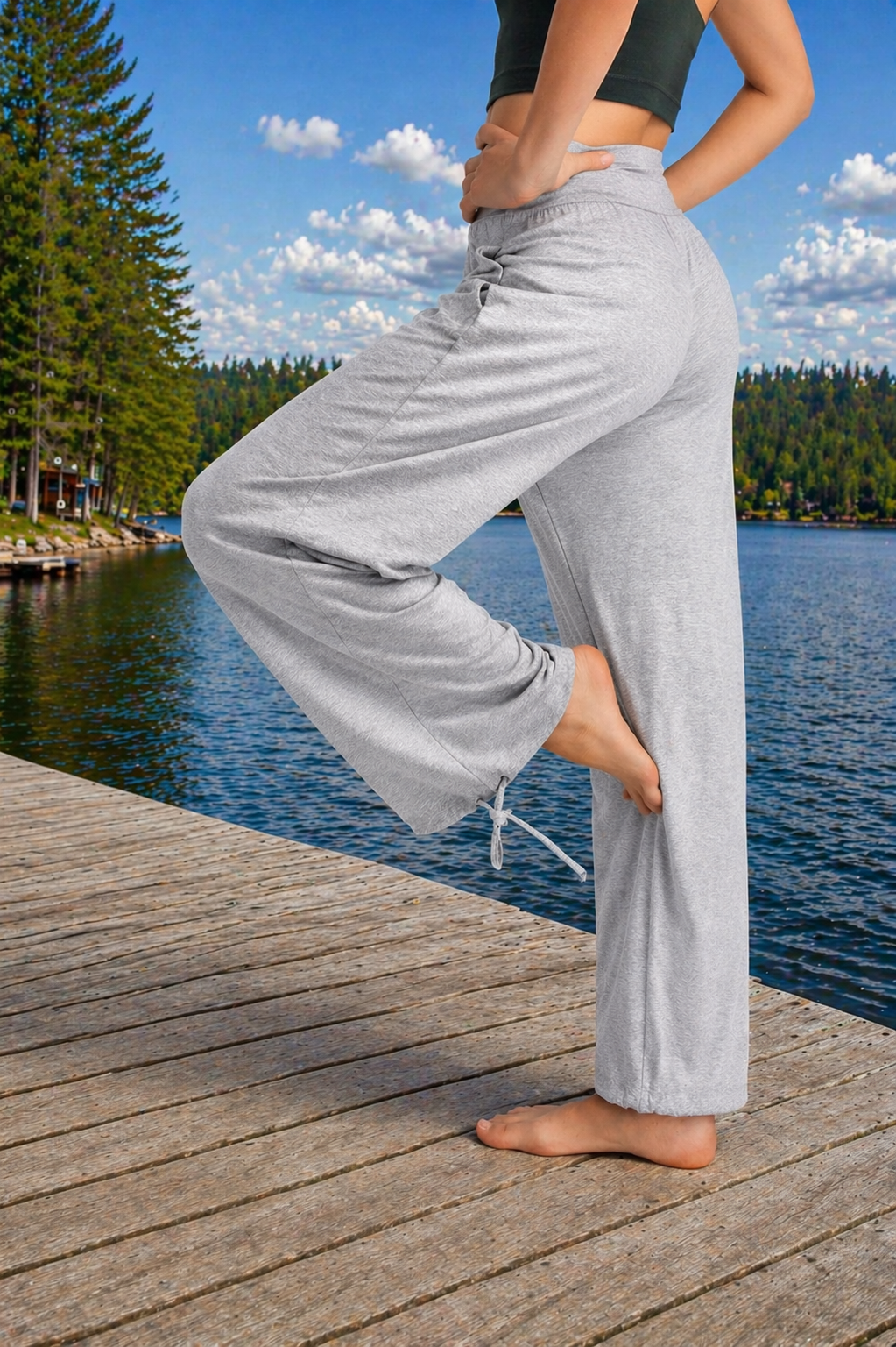 Crossover Waist 2-in-1 Jogger Pants