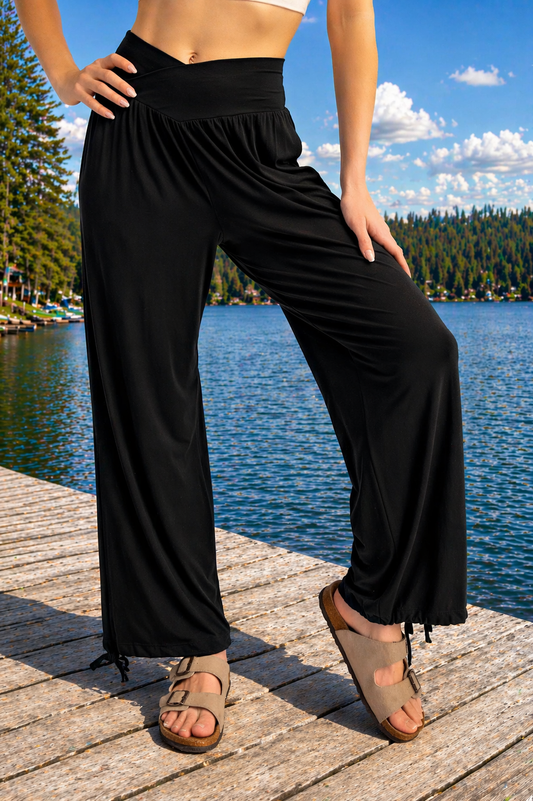 Crossover Waist 2-in-1 Jogger Pants