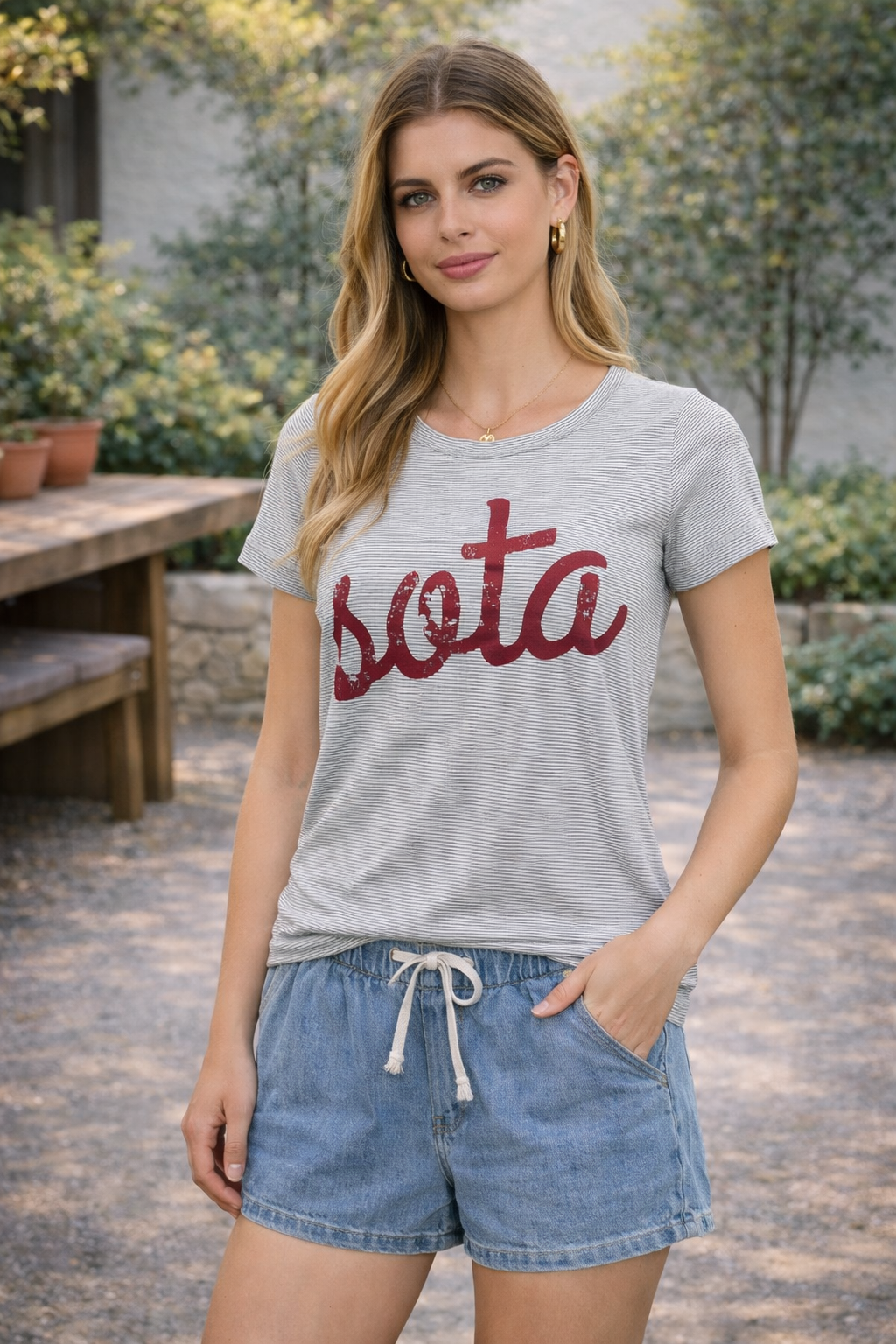 Sota Striped Minnesota Graphic Tee