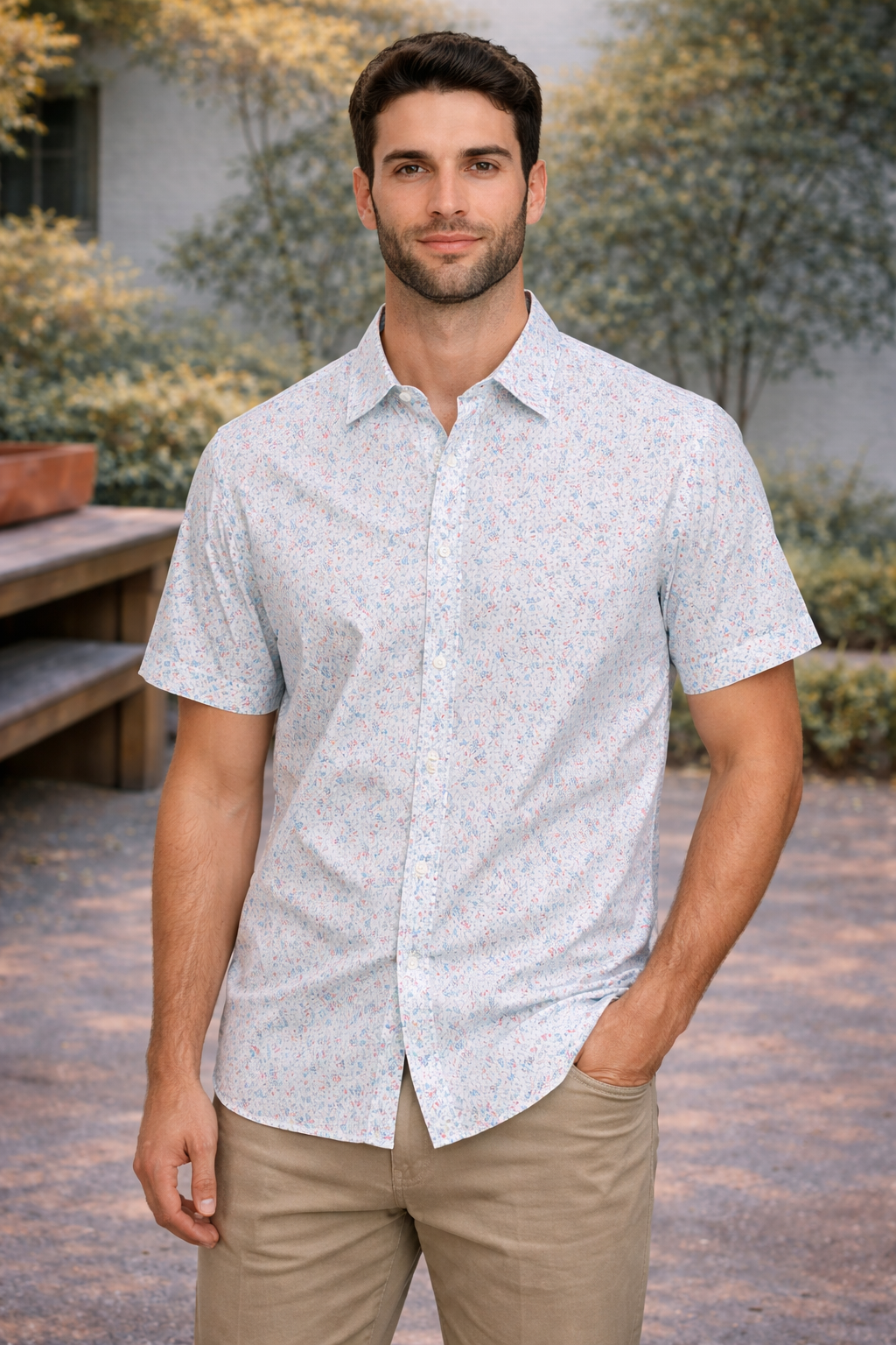 Edgewood Drink Print Performance Shirt