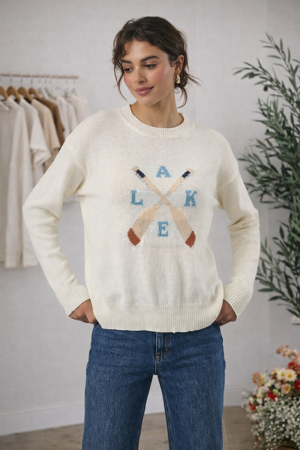 Lake Lightweight Graphic Sweater
