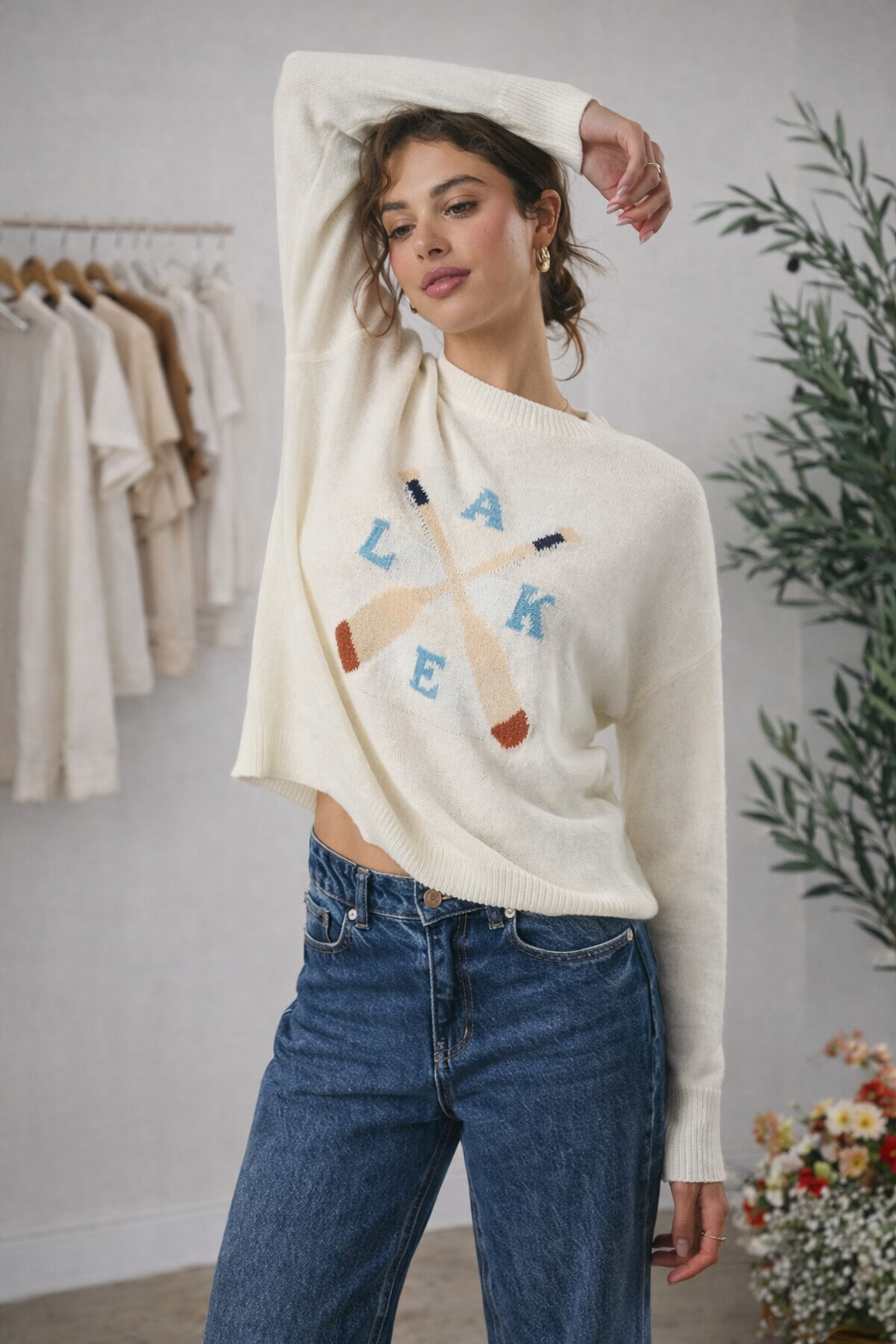 Lake Lightweight Graphic Sweater