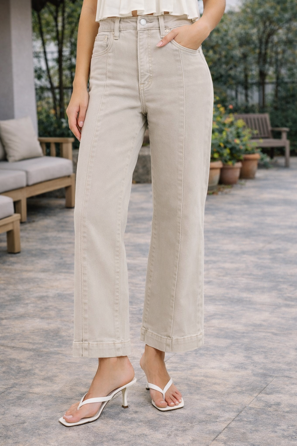 Risen Jeans High Rise Straight Jeans