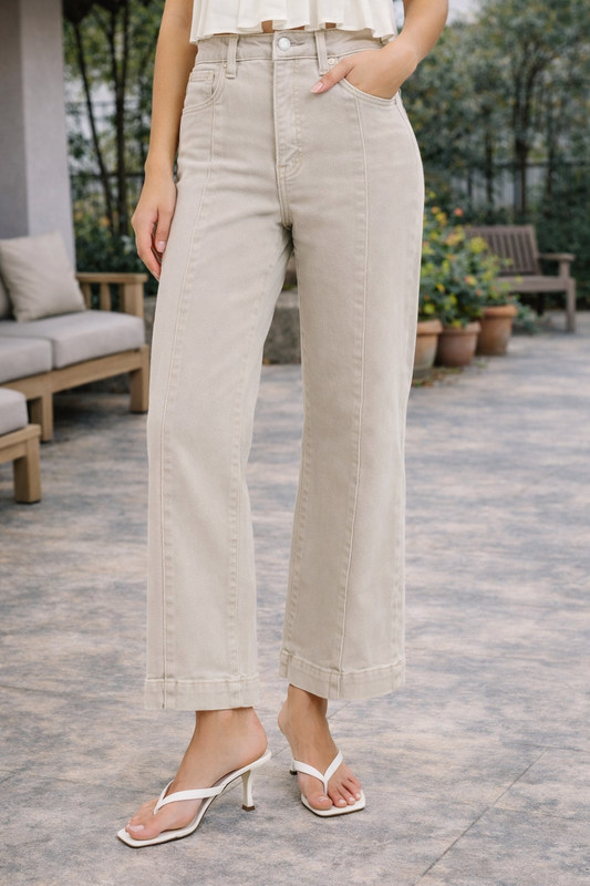 Risen Jeans High Rise Straight Jeans