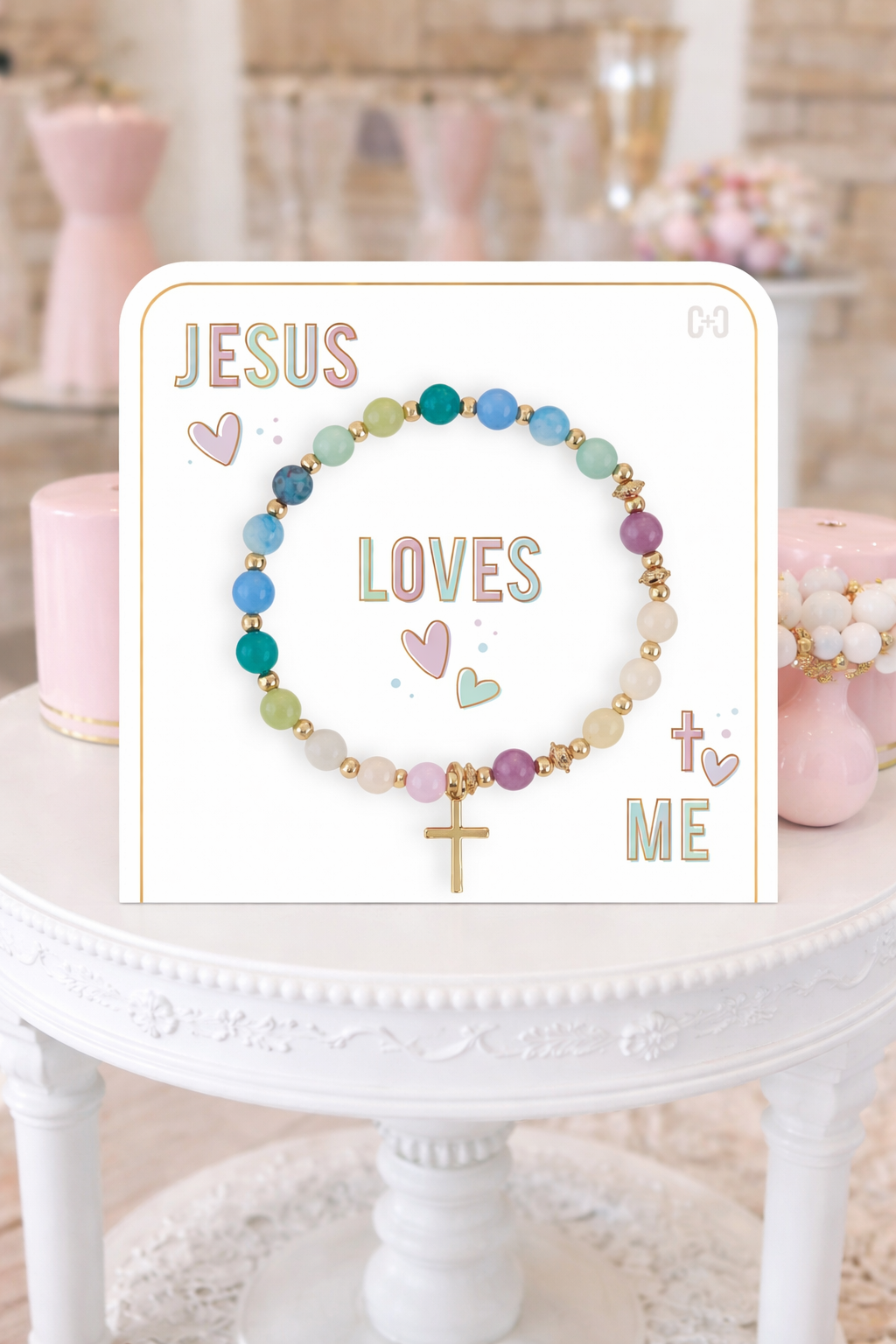 Sentiment Beaded Bracelet Gift