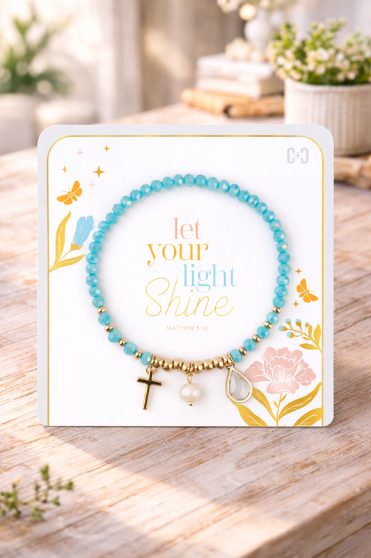 Beaded Sentiment Bracelet Gift