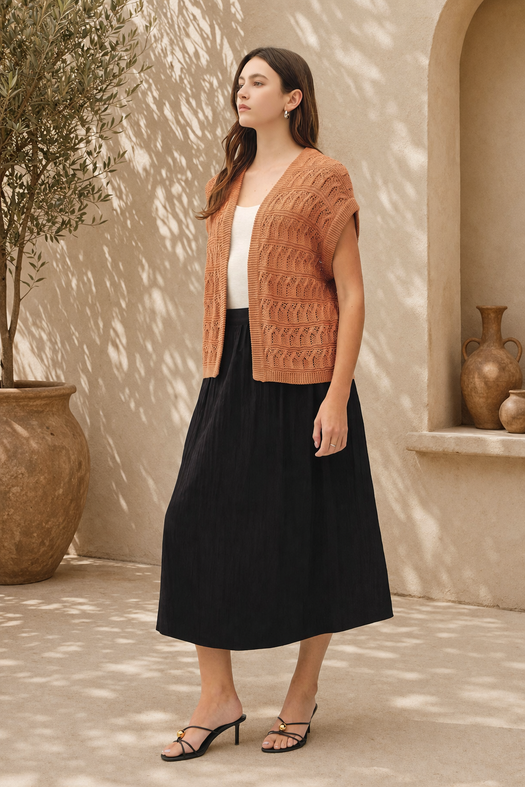 Crochet Open Cardigan