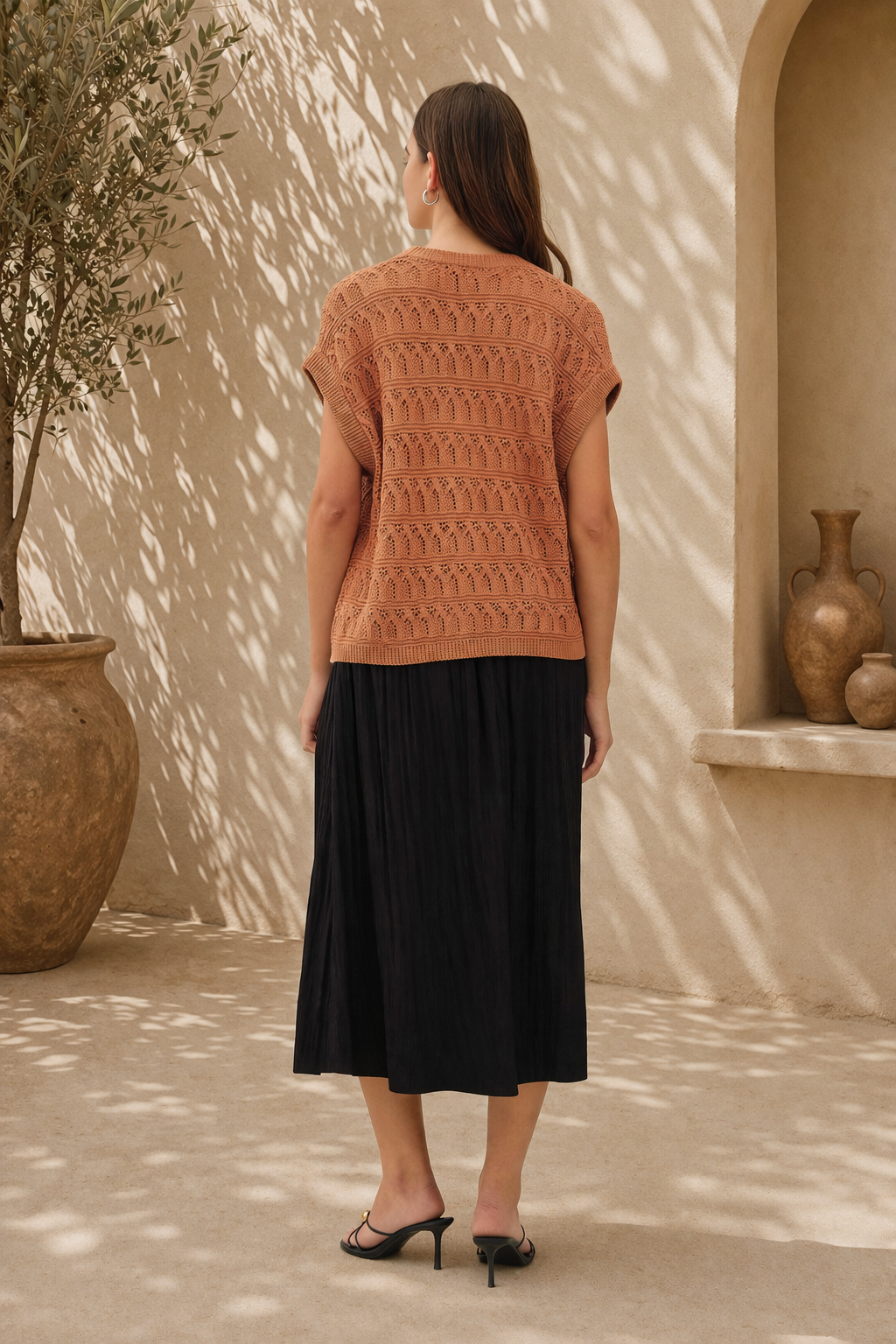 Crochet Open Cardigan