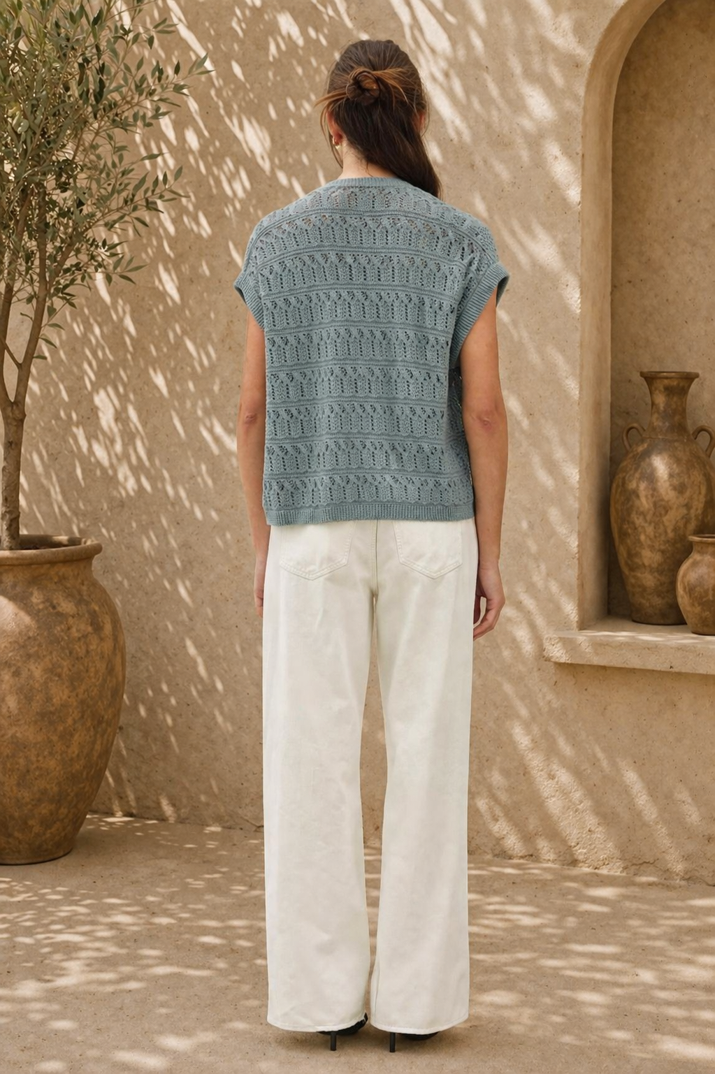 Crochet Open Cardigan