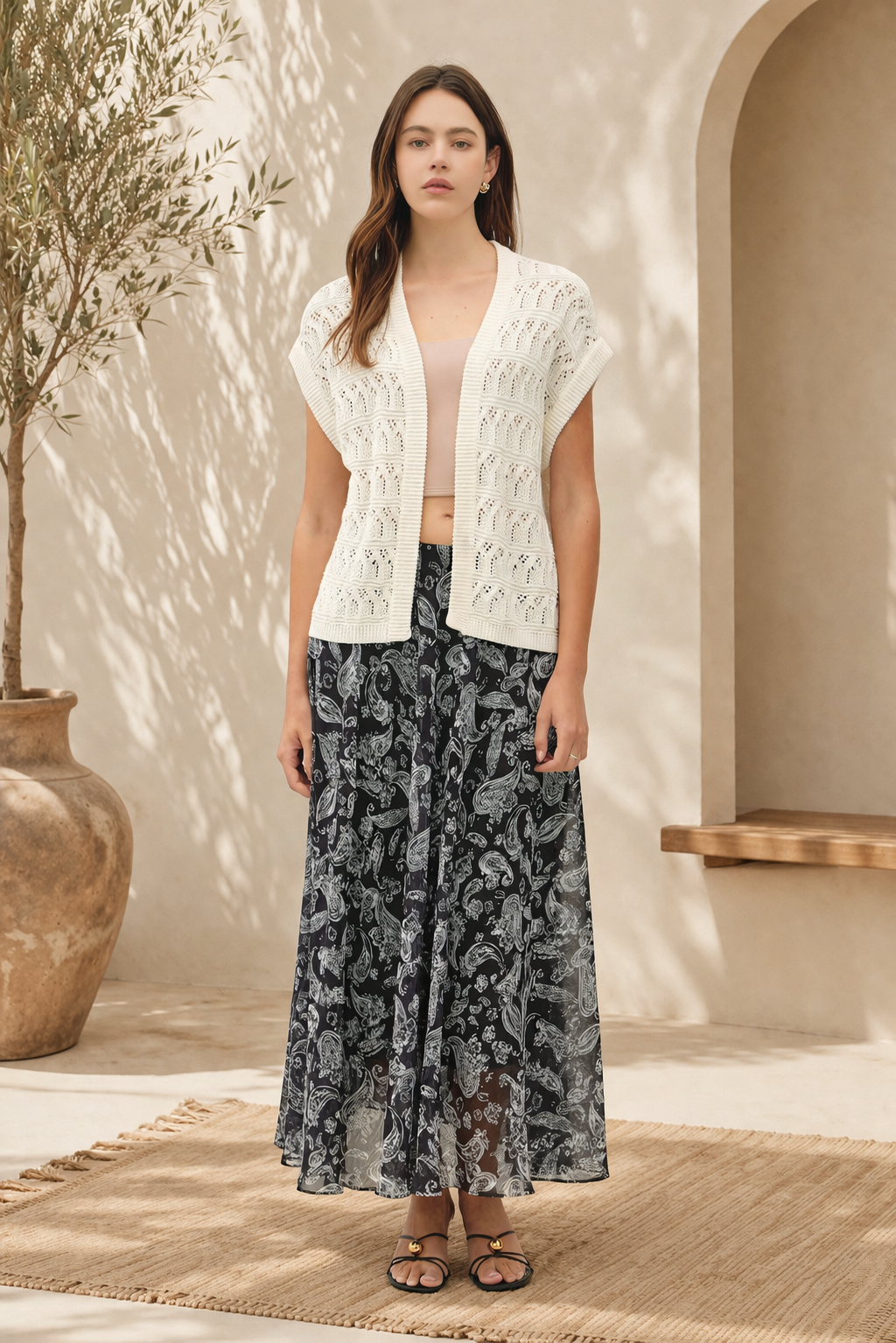 Crochet Open Cardigan