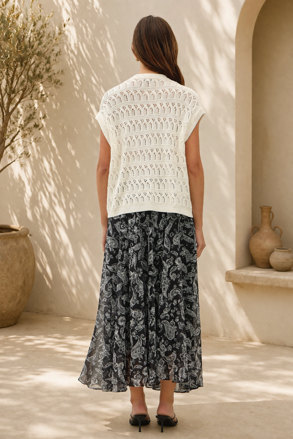 Crochet Open Cardigan