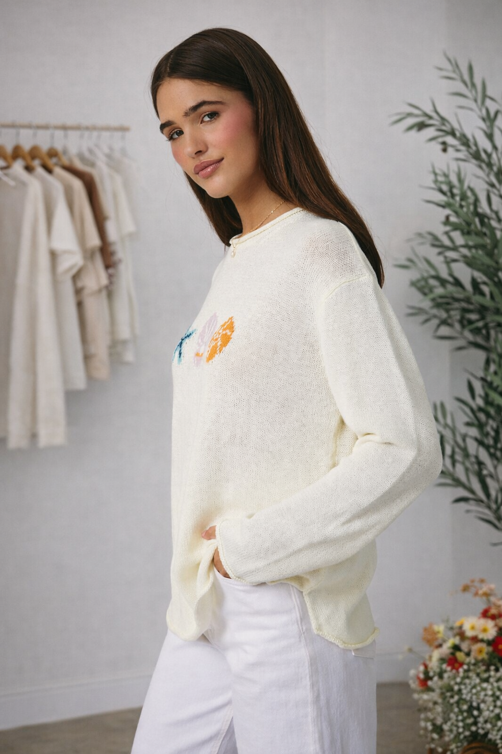Sea Graphic Knit Sweater