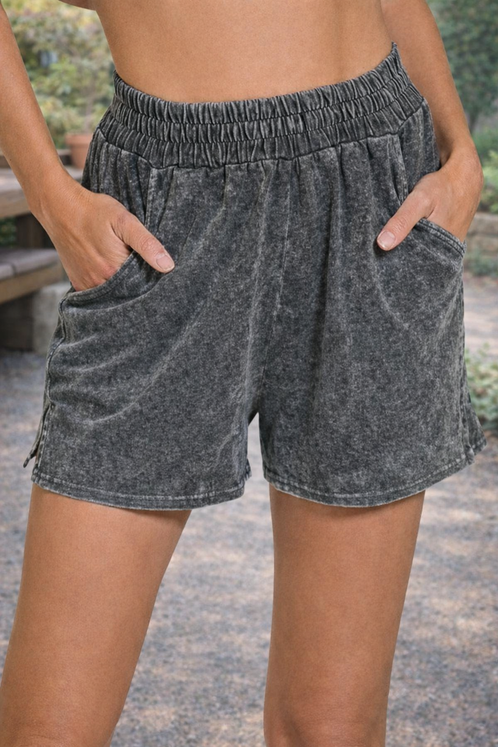 Snow Washed Tee & Shorts Set