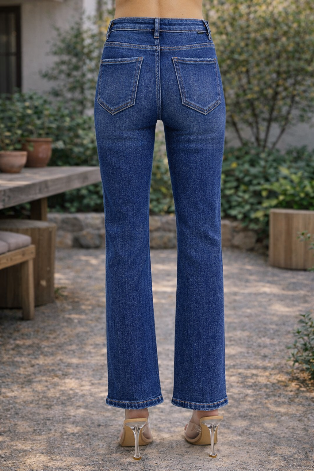 Risen Jeans High Rise Tummy Control Ankle Jeans