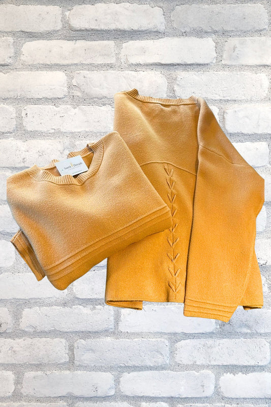 Delphina Lattice Back Sweater