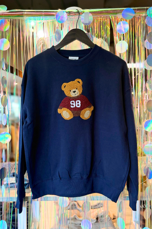Bear Chenille Patch Sweatshirt