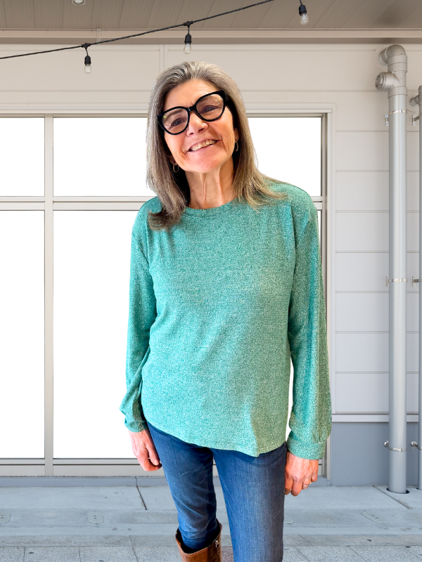 DOORBUSTER: Soft Mélange Hacci Long Sleeve Tee