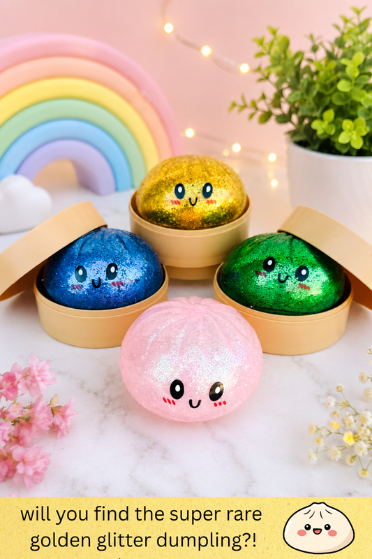 Mini Glitter-Mystery Glitter Dumpling Squishy