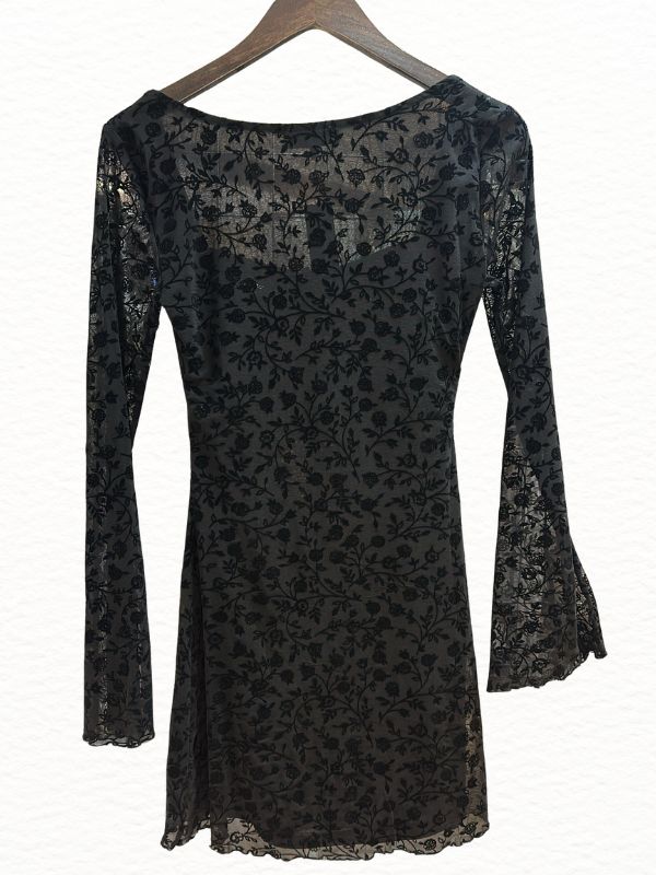 Velvet Textured Holiday Mini Dress