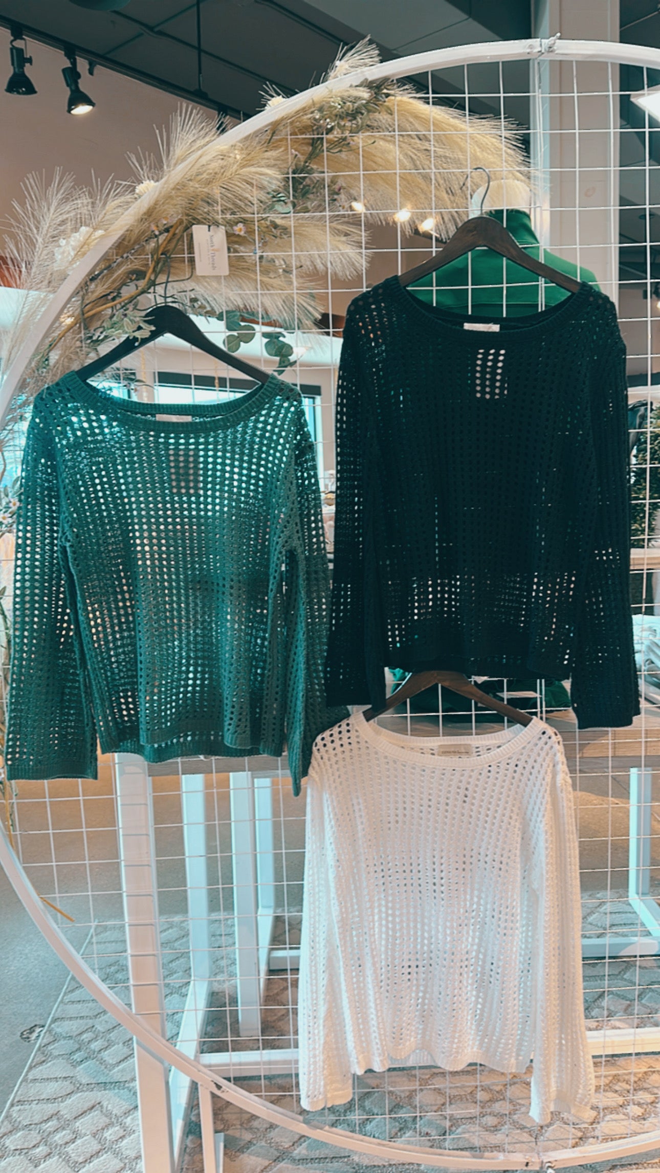 Sail Away Hollow Out Long Sleeve Top-3 Colors!