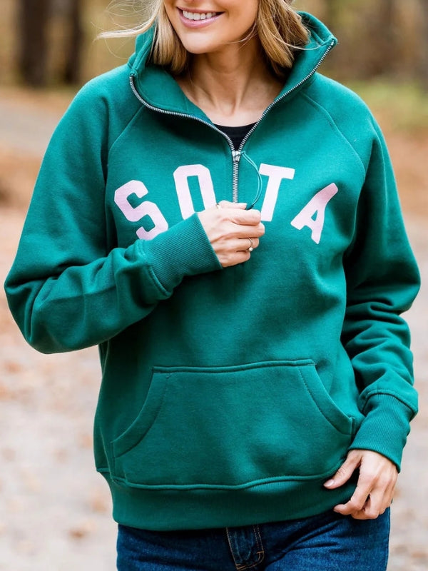 Sota Lila 1/2 Zip Sweatshirt