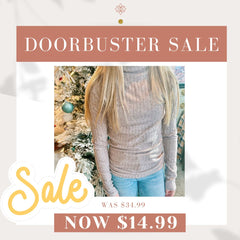 DOORBUSTER Ribbed Turtle Neck.