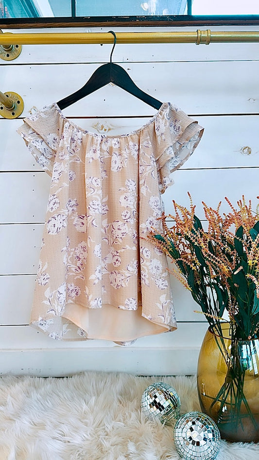 Freda Double Sleeve Floral Top - North Threads