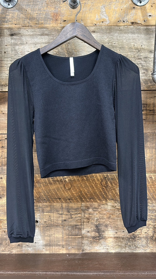 Inspired Moments Sheer Sleeve Top