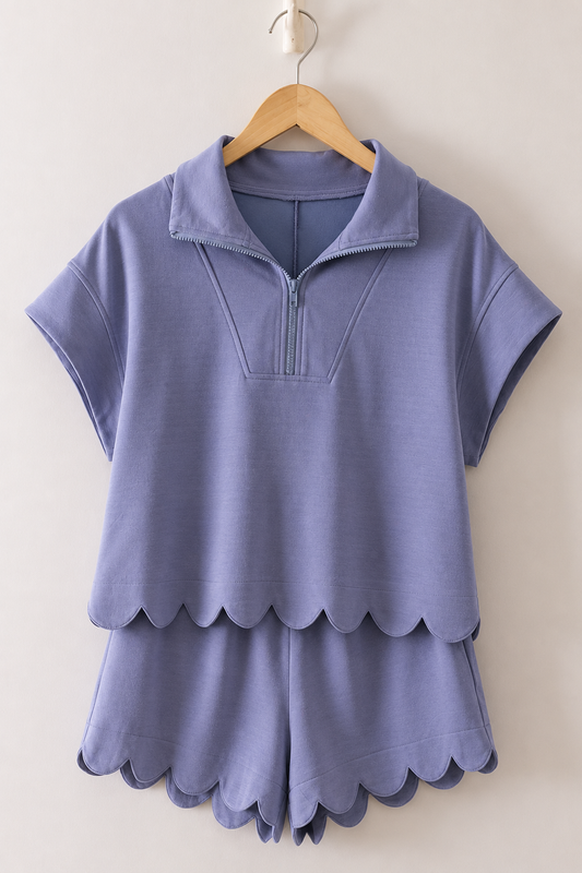 Half Zip Lounge Set