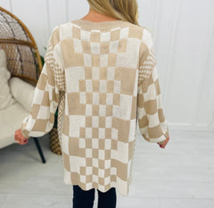 Whimsical Weave Checkered Cardigan- 2 Colors!.
