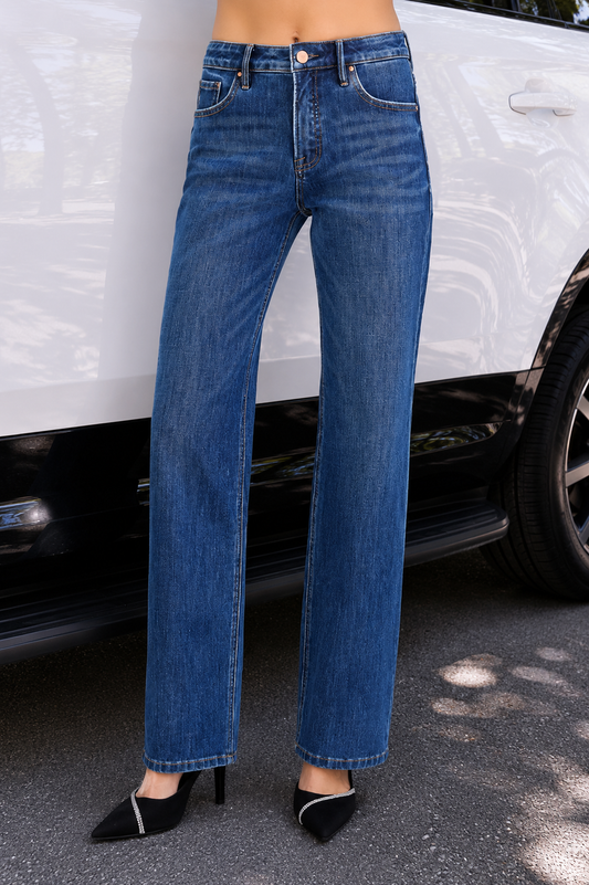 Tummy Control 4-Way Stretch Straight Jeans
