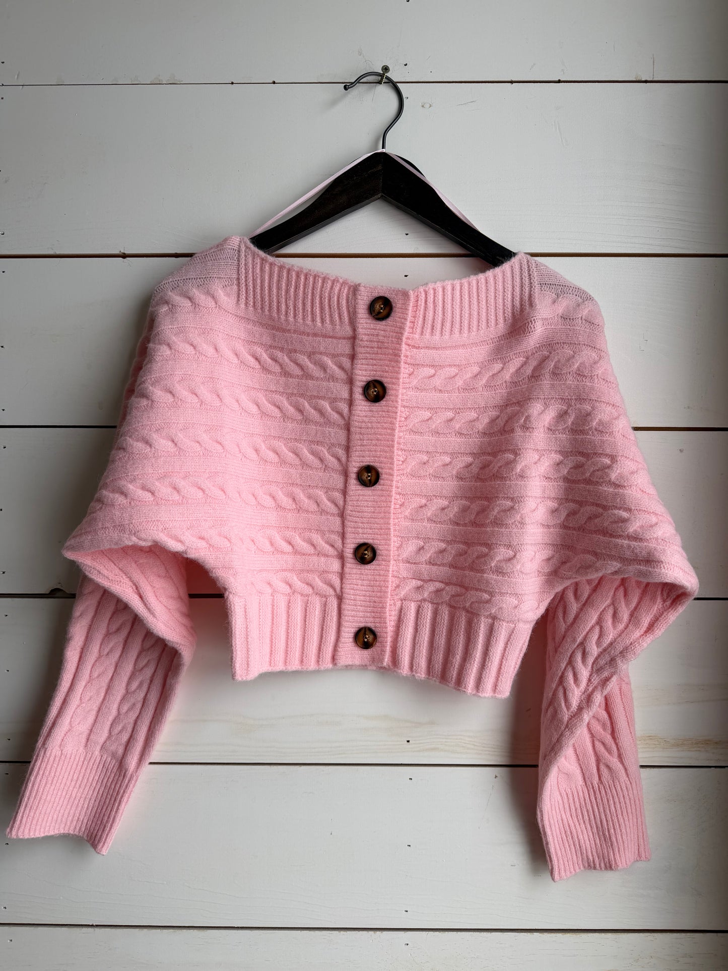 Off Shoulder Button Down Top-3   Colors!