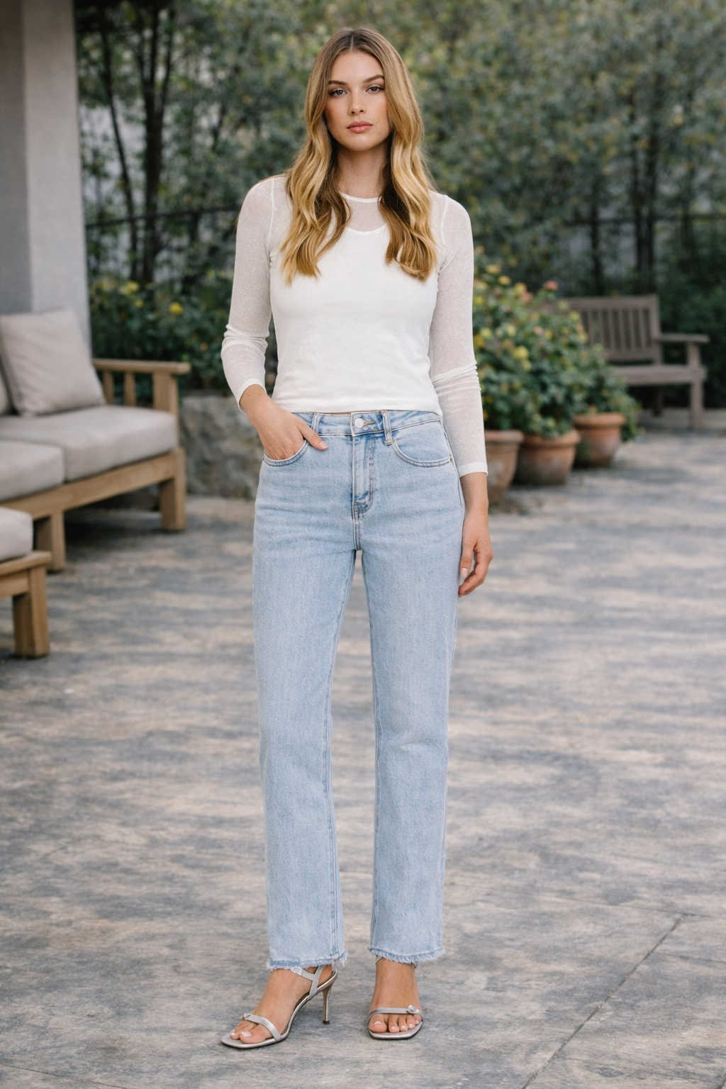 LOVERVET BY VERVET 90's Vintage Super High Rise Straight Jeans