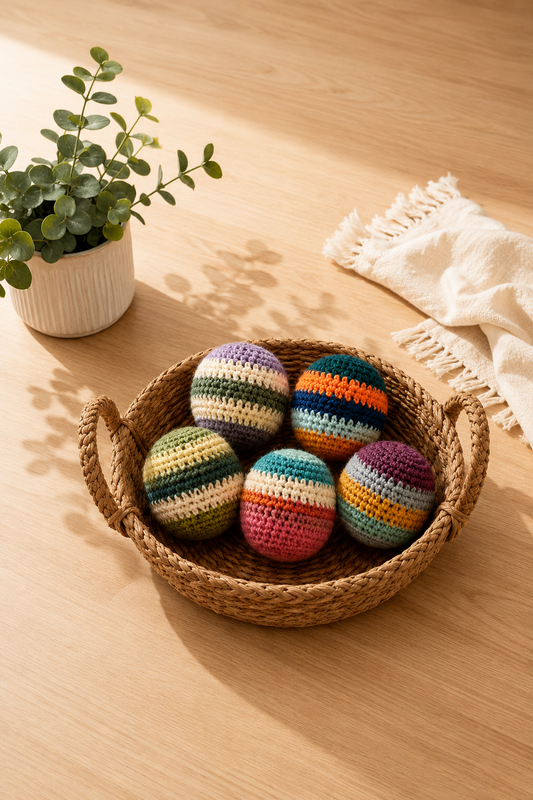 Rainbow Crochet Hacky Sack | Footbag Toy for Kids & Adults
