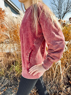 Ellia Pullover w/Pockets- 2 Colors!.