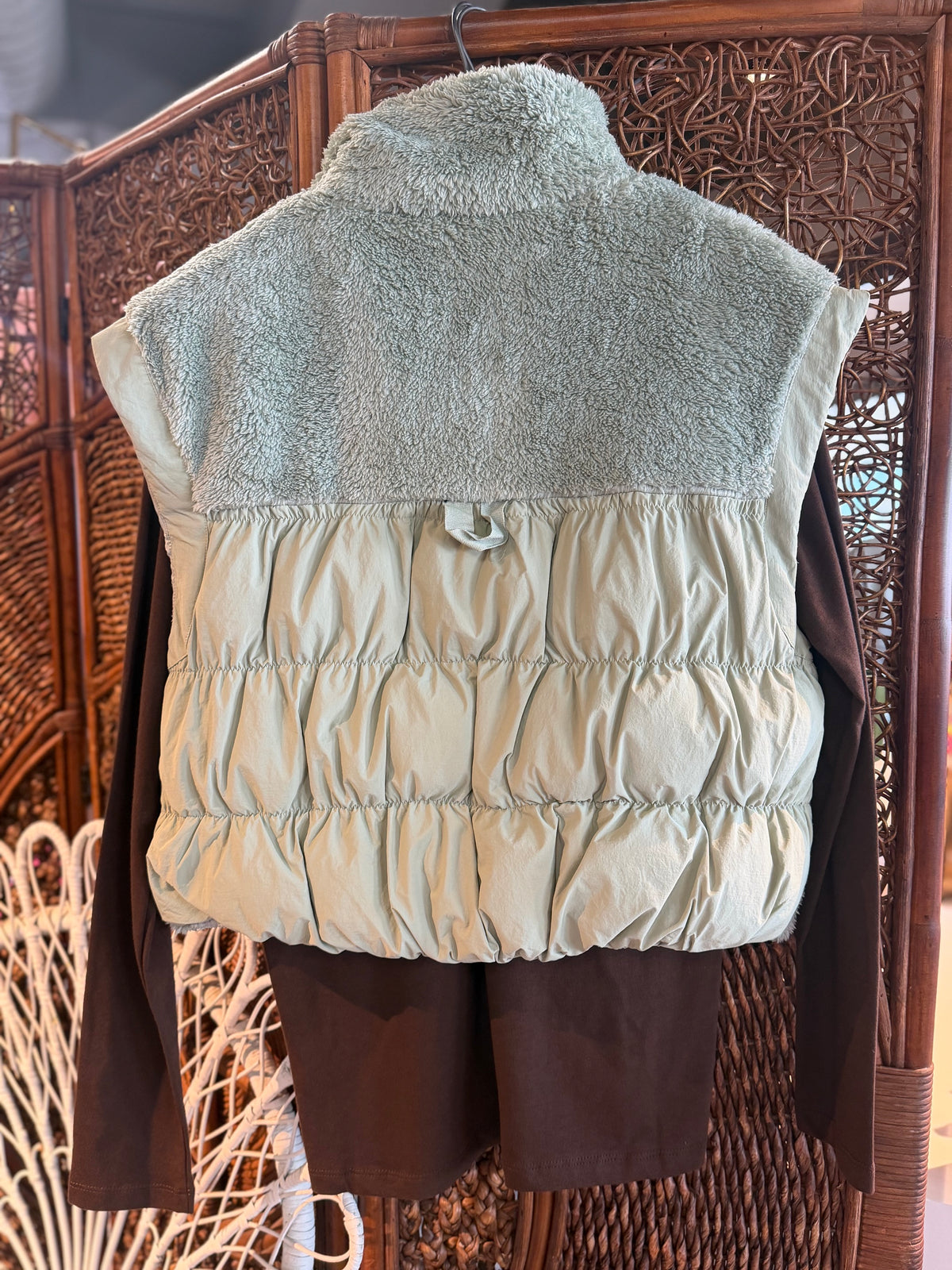 Sherpa Quilted Puffer Jacket