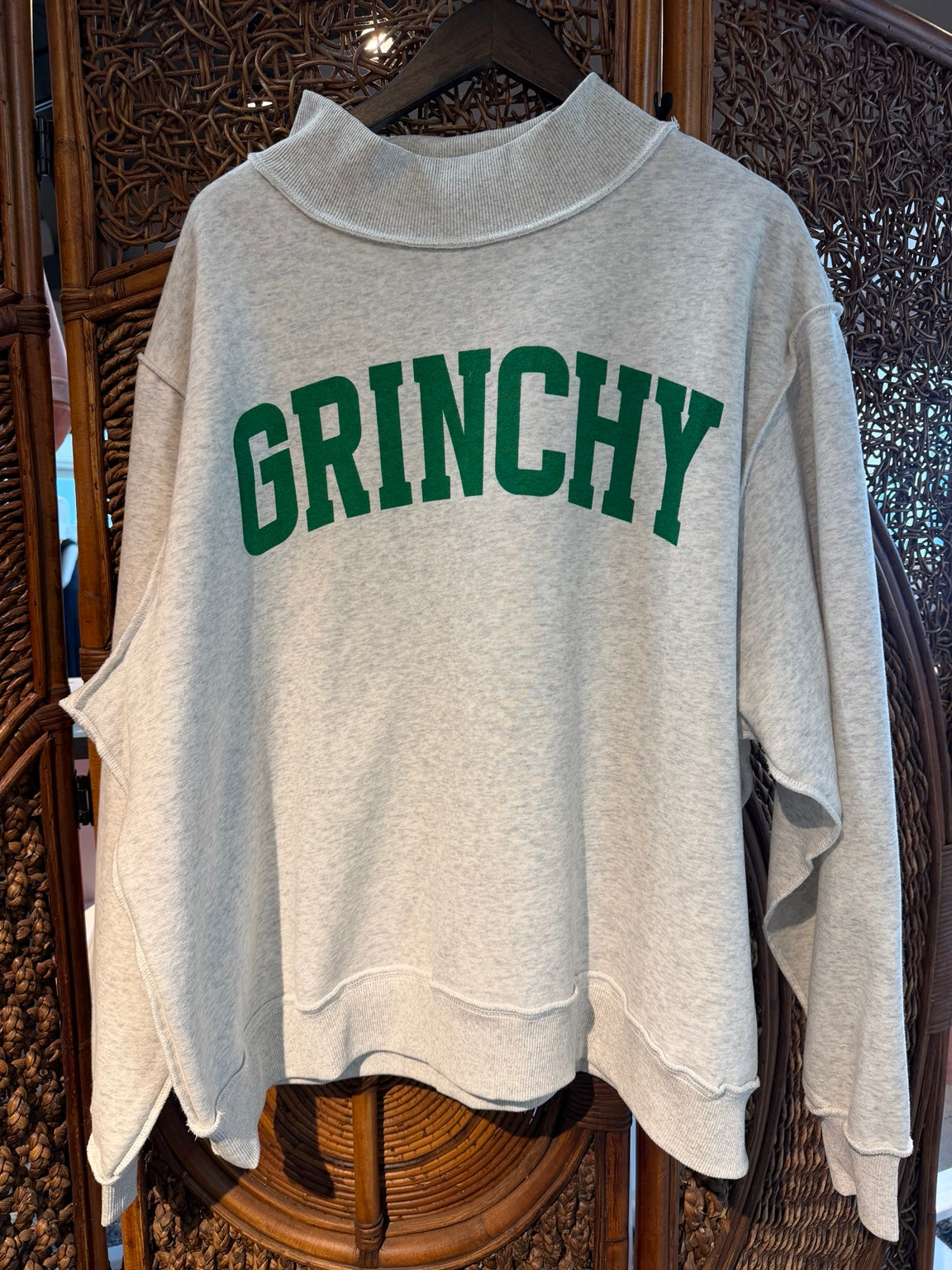 Grinchy & Naughty Reversible Mockneck